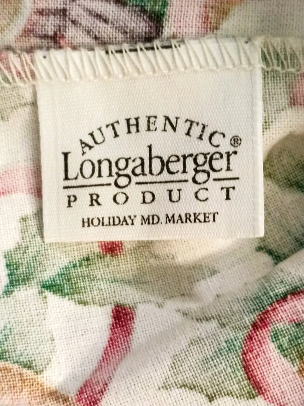 Longaberger 12 Day Of Christmas Basket Liner 12